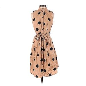Polkadot tan dress